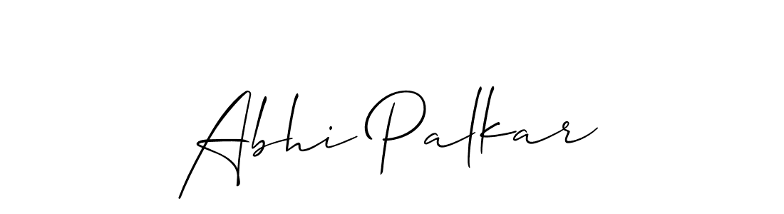 Best and Professional Signature Style for Abhi Palkar. Allison_Script Best Signature Style Collection. Abhi Palkar signature style 2 images and pictures png