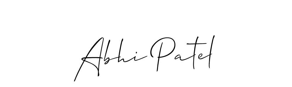 Design your own signature with our free online signature maker. With this signature software, you can create a handwritten (Allison_Script) signature for name Abhi Patel. Abhi Patel signature style 2 images and pictures png