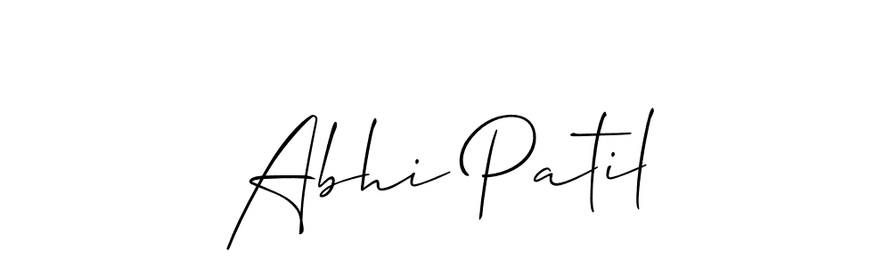 Also we have Abhi Patil name is the best signature style. Create professional handwritten signature collection using Allison_Script autograph style. Abhi Patil signature style 2 images and pictures png