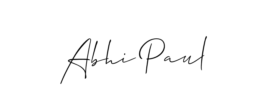 Check out images of Autograph of Abhi Paul name. Actor Abhi Paul Signature Style. Allison_Script is a professional sign style online. Abhi Paul signature style 2 images and pictures png