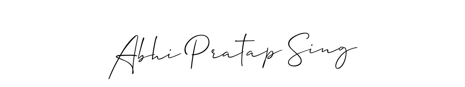 Also You can easily find your signature by using the search form. We will create Abhi Pratap Sing name handwritten signature images for you free of cost using Allison_Script sign style. Abhi Pratap Sing signature style 2 images and pictures png