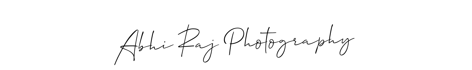 Create a beautiful signature design for name Abhi Raj Photography. With this signature (Allison_Script) fonts, you can make a handwritten signature for free. Abhi Raj Photography signature style 2 images and pictures png
