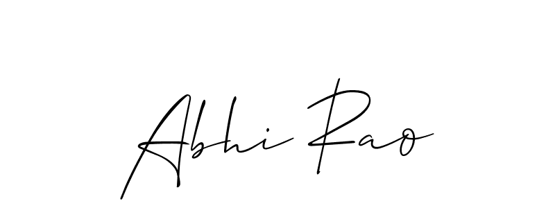 Similarly Allison_Script is the best handwritten signature design. Signature creator online .You can use it as an online autograph creator for name Abhi Rao. Abhi Rao signature style 2 images and pictures png