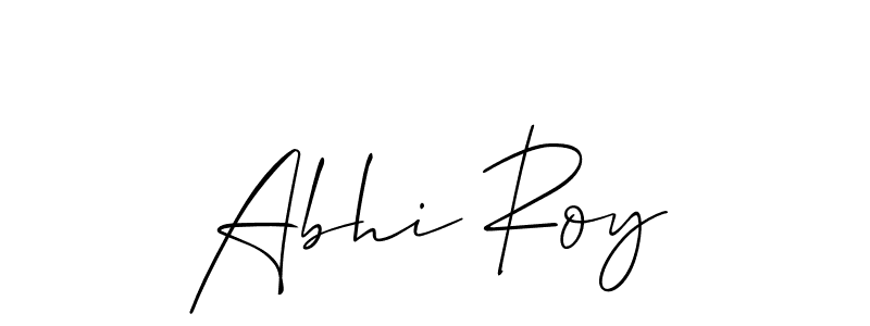 Design your own signature with our free online signature maker. With this signature software, you can create a handwritten (Allison_Script) signature for name Abhi Roy. Abhi Roy signature style 2 images and pictures png