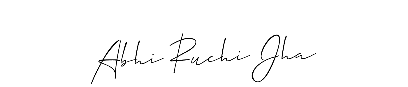 This is the best signature style for the Abhi Ruchi Jha name. Also you like these signature font (Allison_Script). Mix name signature. Abhi Ruchi Jha signature style 2 images and pictures png