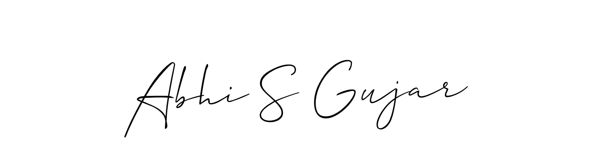 It looks lik you need a new signature style for name Abhi S Gujar. Design unique handwritten (Allison_Script) signature with our free signature maker in just a few clicks. Abhi S Gujar signature style 2 images and pictures png
