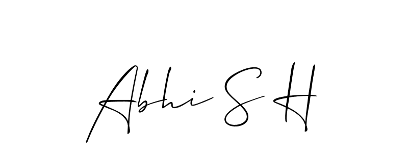 Similarly Allison_Script is the best handwritten signature design. Signature creator online .You can use it as an online autograph creator for name Abhi S H. Abhi S H signature style 2 images and pictures png