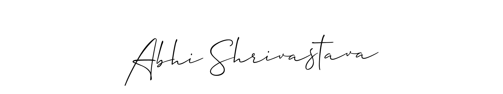 It looks lik you need a new signature style for name Abhi Shrivastava. Design unique handwritten (Allison_Script) signature with our free signature maker in just a few clicks. Abhi Shrivastava signature style 2 images and pictures png