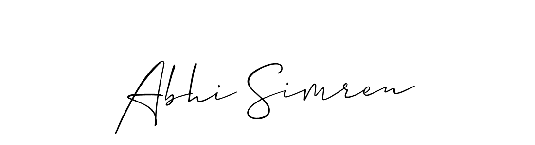 Here are the top 10 professional signature styles for the name Abhi Simren. These are the best autograph styles you can use for your name. Abhi Simren signature style 2 images and pictures png