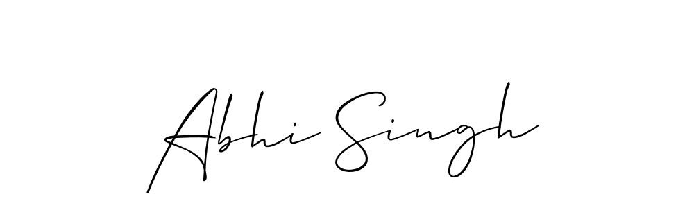 Also You can easily find your signature by using the search form. We will create Abhi Singh name handwritten signature images for you free of cost using Allison_Script sign style. Abhi Singh signature style 2 images and pictures png