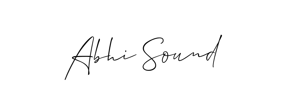 How to Draw Abhi Sound signature style? Allison_Script is a latest design signature styles for name Abhi Sound. Abhi Sound signature style 2 images and pictures png