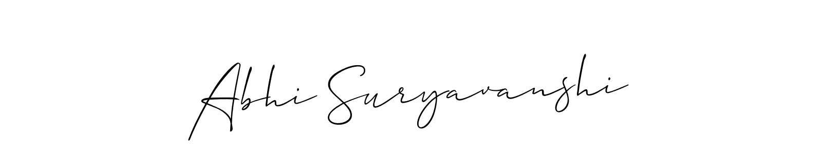 How to Draw Abhi Suryavanshi signature style? Allison_Script is a latest design signature styles for name Abhi Suryavanshi. Abhi Suryavanshi signature style 2 images and pictures png