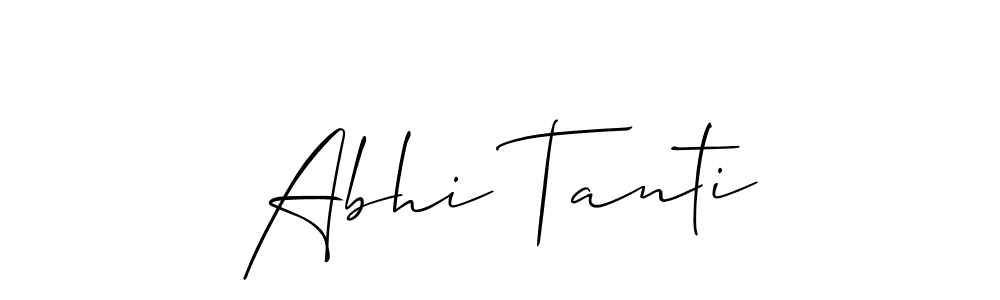 Best and Professional Signature Style for Abhi Tanti. Allison_Script Best Signature Style Collection. Abhi Tanti signature style 2 images and pictures png