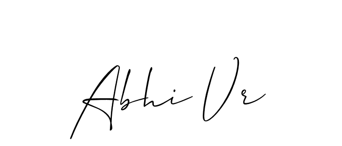 Similarly Allison_Script is the best handwritten signature design. Signature creator online .You can use it as an online autograph creator for name Abhi Vr. Abhi Vr signature style 2 images and pictures png