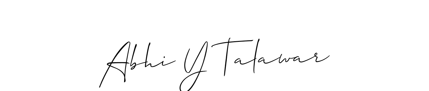 Here are the top 10 professional signature styles for the name Abhi Y Talawar. These are the best autograph styles you can use for your name. Abhi Y Talawar signature style 2 images and pictures png