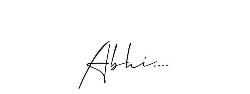 Make a beautiful signature design for name Abhi..... Use this online signature maker to create a handwritten signature for free. Abhi.... signature style 2 images and pictures png