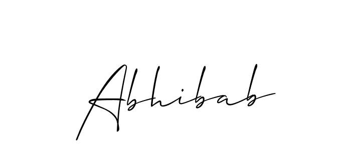 Create a beautiful signature design for name Abhibab. With this signature (Allison_Script) fonts, you can make a handwritten signature for free. Abhibab signature style 2 images and pictures png