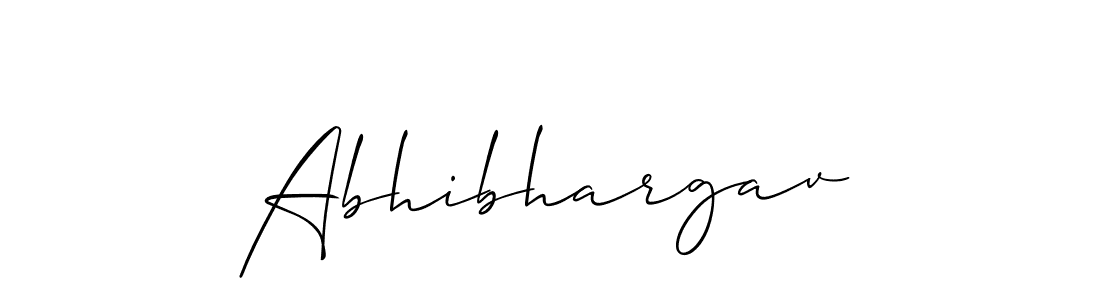 How to make Abhibhargav signature? Allison_Script is a professional autograph style. Create handwritten signature for Abhibhargav name. Abhibhargav signature style 2 images and pictures png