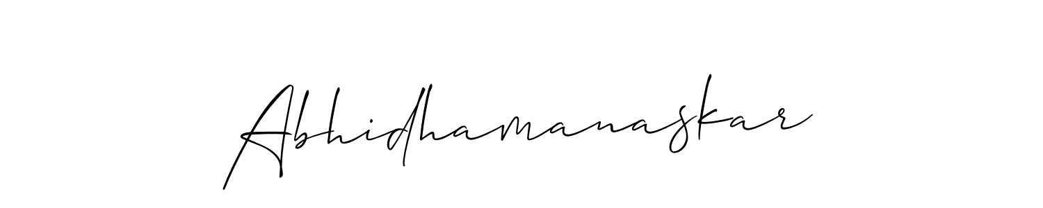You can use this online signature creator to create a handwritten signature for the name Abhidhamanaskar. This is the best online autograph maker. Abhidhamanaskar signature style 2 images and pictures png