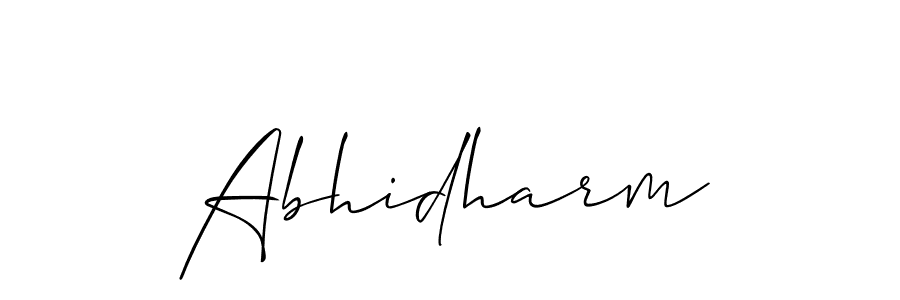 Make a beautiful signature design for name Abhidharm. With this signature (Allison_Script) style, you can create a handwritten signature for free. Abhidharm signature style 2 images and pictures png