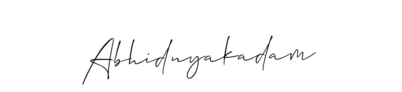 How to Draw Abhidnyakadam signature style? Allison_Script is a latest design signature styles for name Abhidnyakadam. Abhidnyakadam signature style 2 images and pictures png