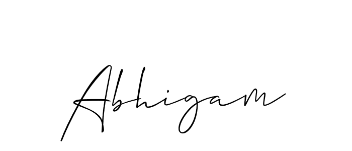 Best and Professional Signature Style for Abhigam. Allison_Script Best Signature Style Collection. Abhigam signature style 2 images and pictures png