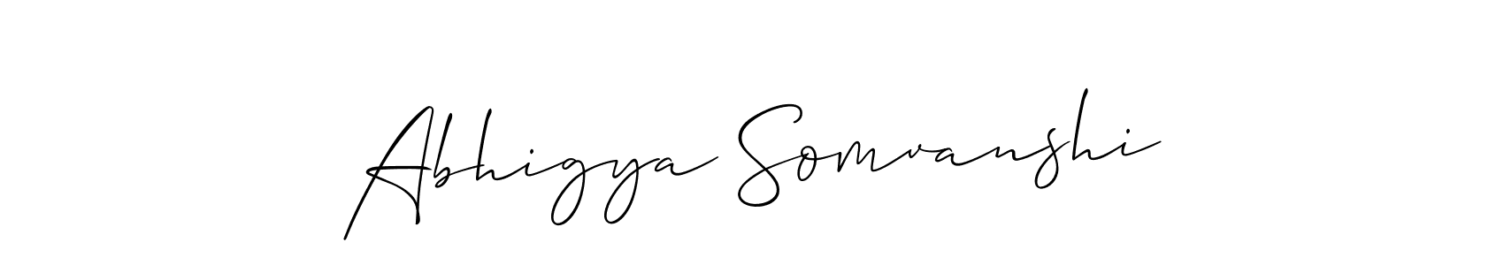 if you are searching for the best signature style for your name Abhigya Somvanshi. so please give up your signature search. here we have designed multiple signature styles  using Allison_Script. Abhigya Somvanshi signature style 2 images and pictures png