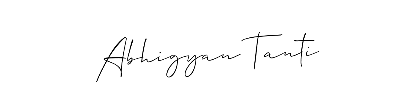 Similarly Allison_Script is the best handwritten signature design. Signature creator online .You can use it as an online autograph creator for name Abhigyan Tanti. Abhigyan Tanti signature style 2 images and pictures png