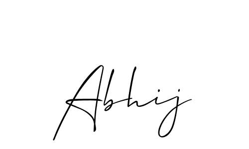 It looks lik you need a new signature style for name Abhij. Design unique handwritten (Allison_Script) signature with our free signature maker in just a few clicks. Abhij signature style 2 images and pictures png