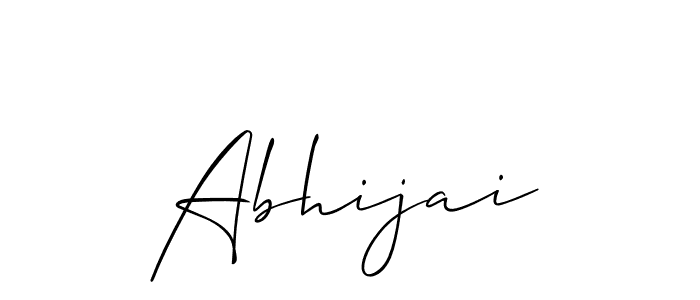 Make a beautiful signature design for name Abhijai. With this signature (Allison_Script) style, you can create a handwritten signature for free. Abhijai signature style 2 images and pictures png