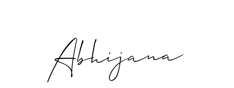 Abhijana stylish signature style. Best Handwritten Sign (Allison_Script) for my name. Handwritten Signature Collection Ideas for my name Abhijana. Abhijana signature style 2 images and pictures png