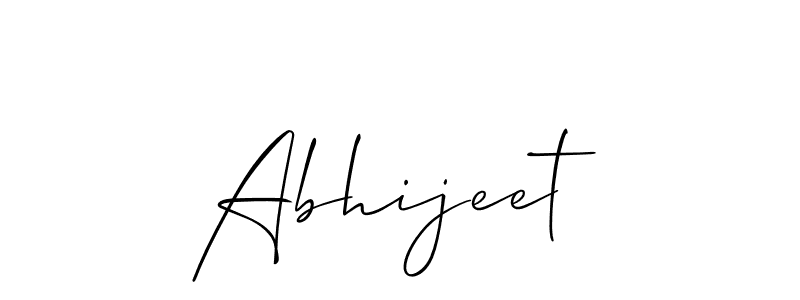 Use a signature maker to create a handwritten signature online. With this signature software, you can design (Allison_Script) your own signature for name Abhijeet. Abhijeet signature style 2 images and pictures png