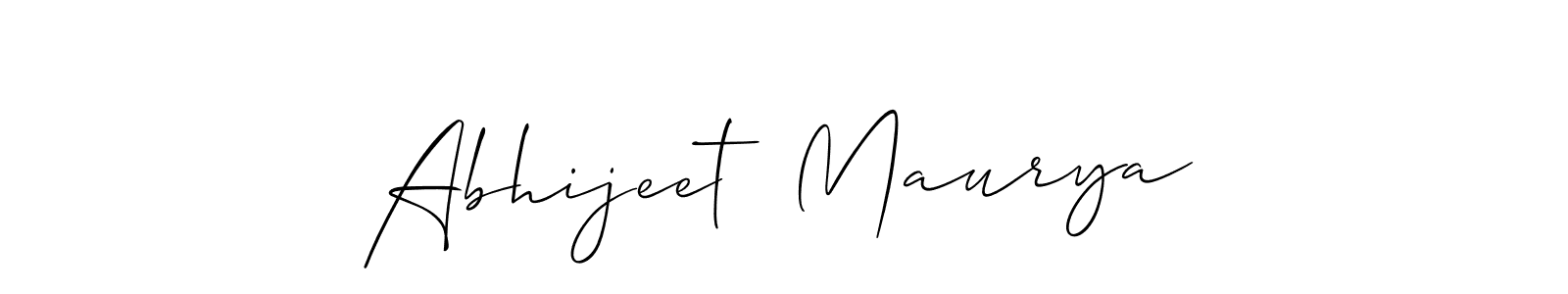 You can use this online signature creator to create a handwritten signature for the name Abhijeet  Maurya. This is the best online autograph maker. Abhijeet  Maurya signature style 2 images and pictures png