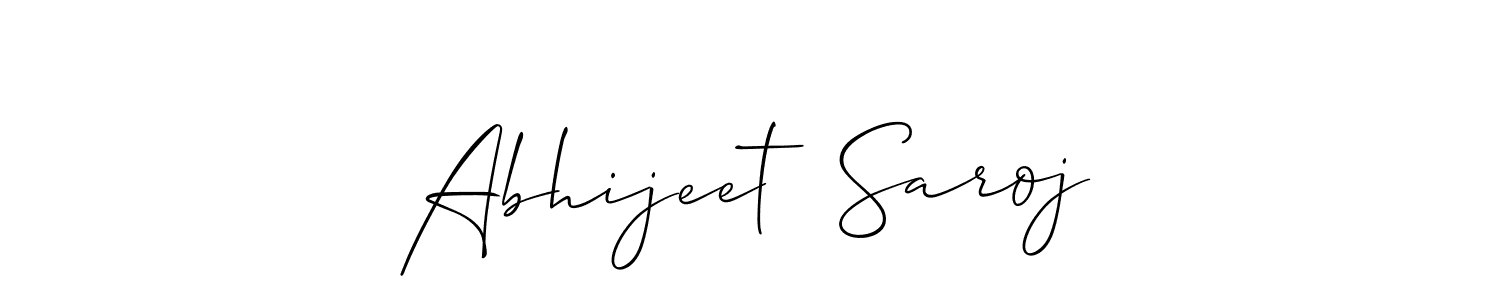 if you are searching for the best signature style for your name Abhijeet  Saroj. so please give up your signature search. here we have designed multiple signature styles  using Allison_Script. Abhijeet  Saroj signature style 2 images and pictures png
