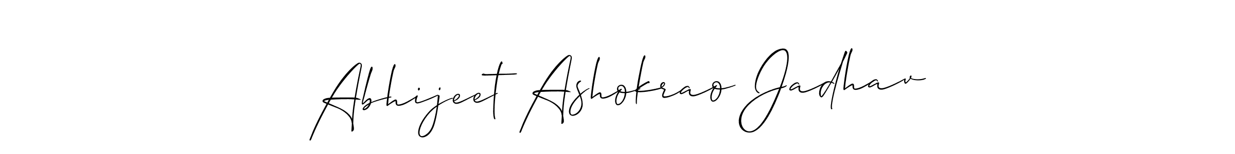 It looks lik you need a new signature style for name Abhijeet Ashokrao Jadhav. Design unique handwritten (Allison_Script) signature with our free signature maker in just a few clicks. Abhijeet Ashokrao Jadhav signature style 2 images and pictures png