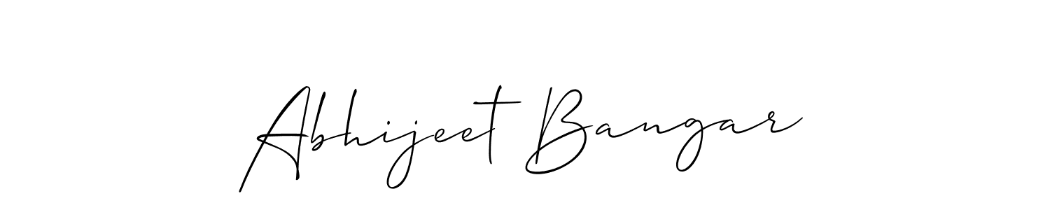 You can use this online signature creator to create a handwritten signature for the name Abhijeet Bangar. This is the best online autograph maker. Abhijeet Bangar signature style 2 images and pictures png