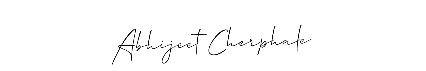 Similarly Allison_Script is the best handwritten signature design. Signature creator online .You can use it as an online autograph creator for name Abhijeet Cherphale. Abhijeet Cherphale signature style 2 images and pictures png