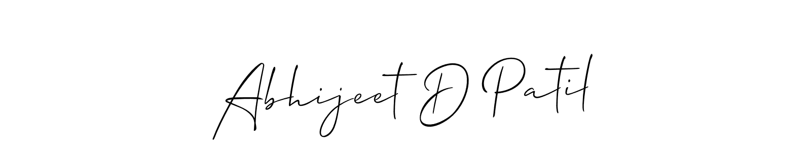 if you are searching for the best signature style for your name Abhijeet D Patil. so please give up your signature search. here we have designed multiple signature styles  using Allison_Script. Abhijeet D Patil signature style 2 images and pictures png