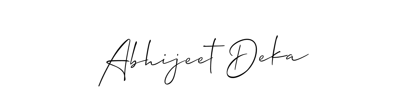 You can use this online signature creator to create a handwritten signature for the name Abhijeet Deka. This is the best online autograph maker. Abhijeet Deka signature style 2 images and pictures png
