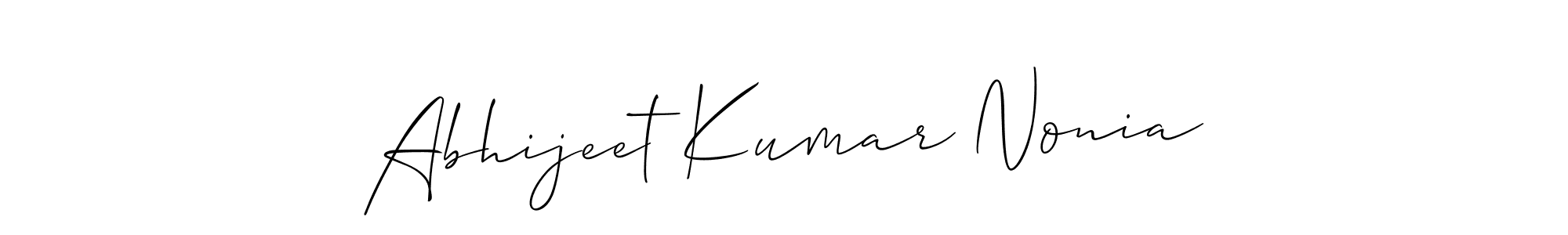 Abhijeet Kumar Nonia stylish signature style. Best Handwritten Sign (Allison_Script) for my name. Handwritten Signature Collection Ideas for my name Abhijeet Kumar Nonia. Abhijeet Kumar Nonia signature style 2 images and pictures png