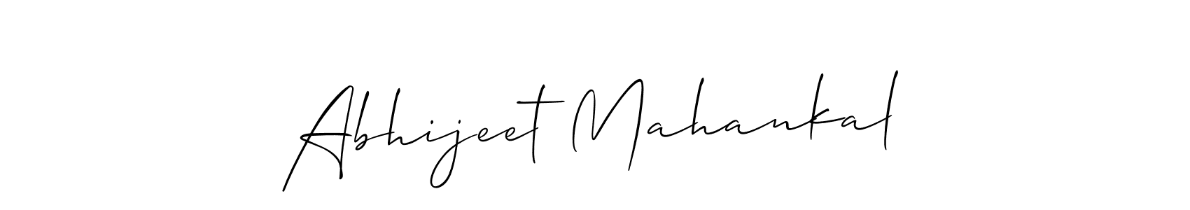 Use a signature maker to create a handwritten signature online. With this signature software, you can design (Allison_Script) your own signature for name Abhijeet Mahankal. Abhijeet Mahankal signature style 2 images and pictures png