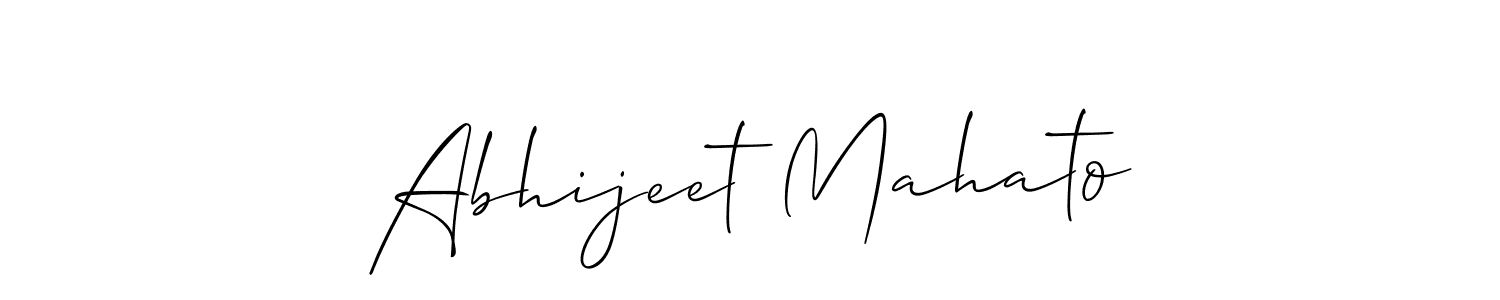 Similarly Allison_Script is the best handwritten signature design. Signature creator online .You can use it as an online autograph creator for name Abhijeet Mahato. Abhijeet Mahato signature style 2 images and pictures png