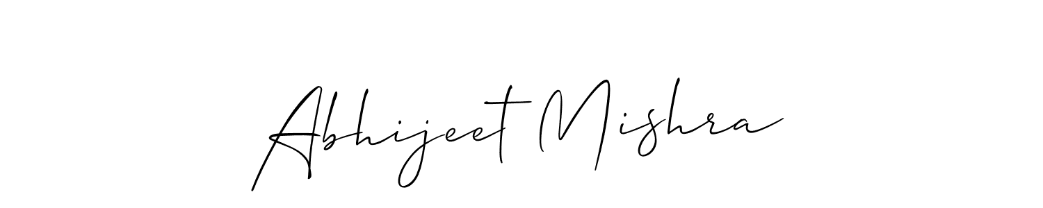 How to make Abhijeet Mishra signature? Allison_Script is a professional autograph style. Create handwritten signature for Abhijeet Mishra name. Abhijeet Mishra signature style 2 images and pictures png