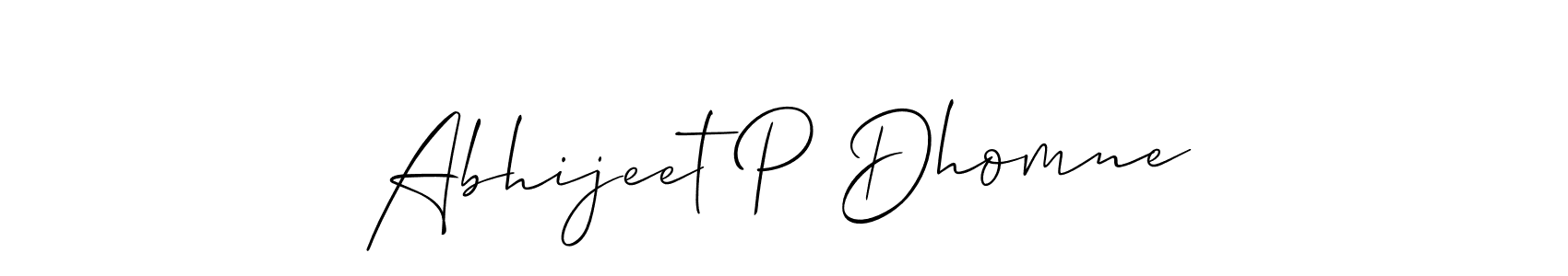 Make a beautiful signature design for name Abhijeet P Dhomne. Use this online signature maker to create a handwritten signature for free. Abhijeet P Dhomne signature style 2 images and pictures png