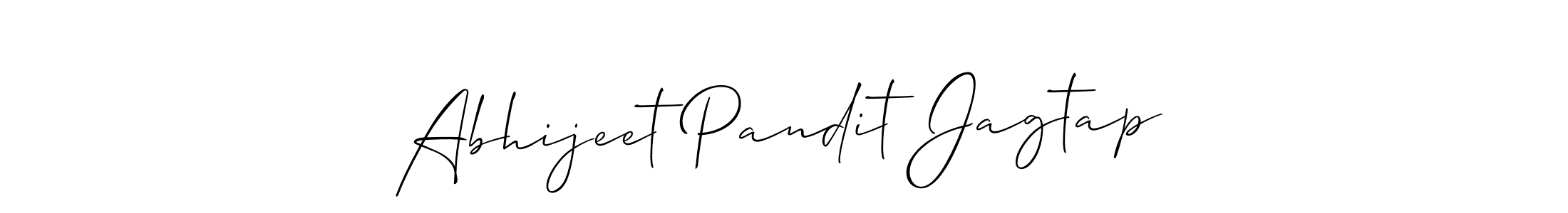 Also You can easily find your signature by using the search form. We will create Abhijeet Pandit Jagtap name handwritten signature images for you free of cost using Allison_Script sign style. Abhijeet Pandit Jagtap signature style 2 images and pictures png