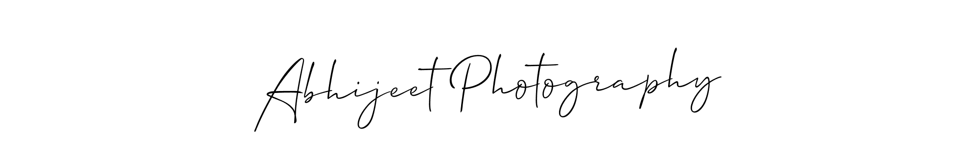 How to make Abhijeet Photography signature? Allison_Script is a professional autograph style. Create handwritten signature for Abhijeet Photography name. Abhijeet Photography signature style 2 images and pictures png
