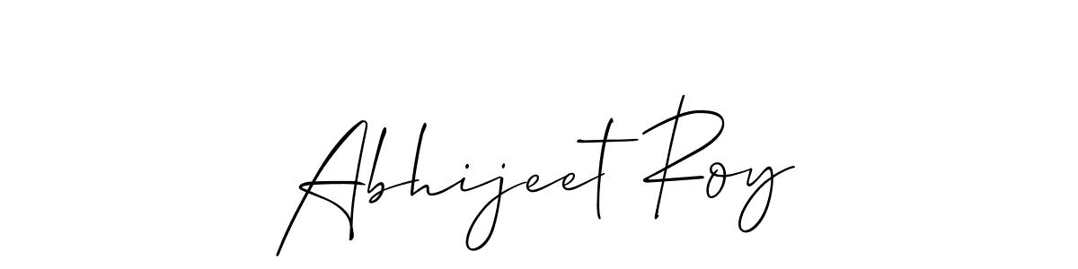 Allison_Script is a professional signature style that is perfect for those who want to add a touch of class to their signature. It is also a great choice for those who want to make their signature more unique. Get Abhijeet Roy name to fancy signature for free. Abhijeet Roy signature style 2 images and pictures png
