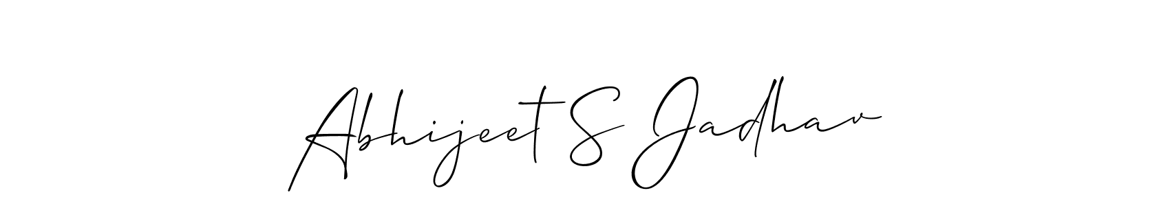 You should practise on your own different ways (Allison_Script) to write your name (Abhijeet S Jadhav) in signature. don't let someone else do it for you. Abhijeet S Jadhav signature style 2 images and pictures png