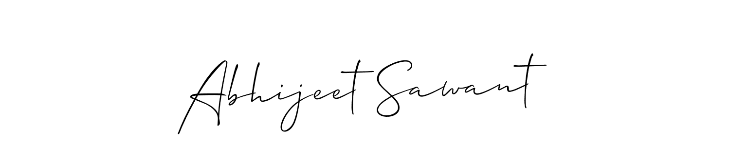 The best way (Allison_Script) to make a short signature is to pick only two or three words in your name. The name Abhijeet Sawant include a total of six letters. For converting this name. Abhijeet Sawant signature style 2 images and pictures png