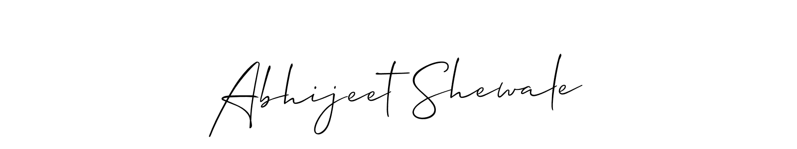 Use a signature maker to create a handwritten signature online. With this signature software, you can design (Allison_Script) your own signature for name Abhijeet Shewale. Abhijeet Shewale signature style 2 images and pictures png